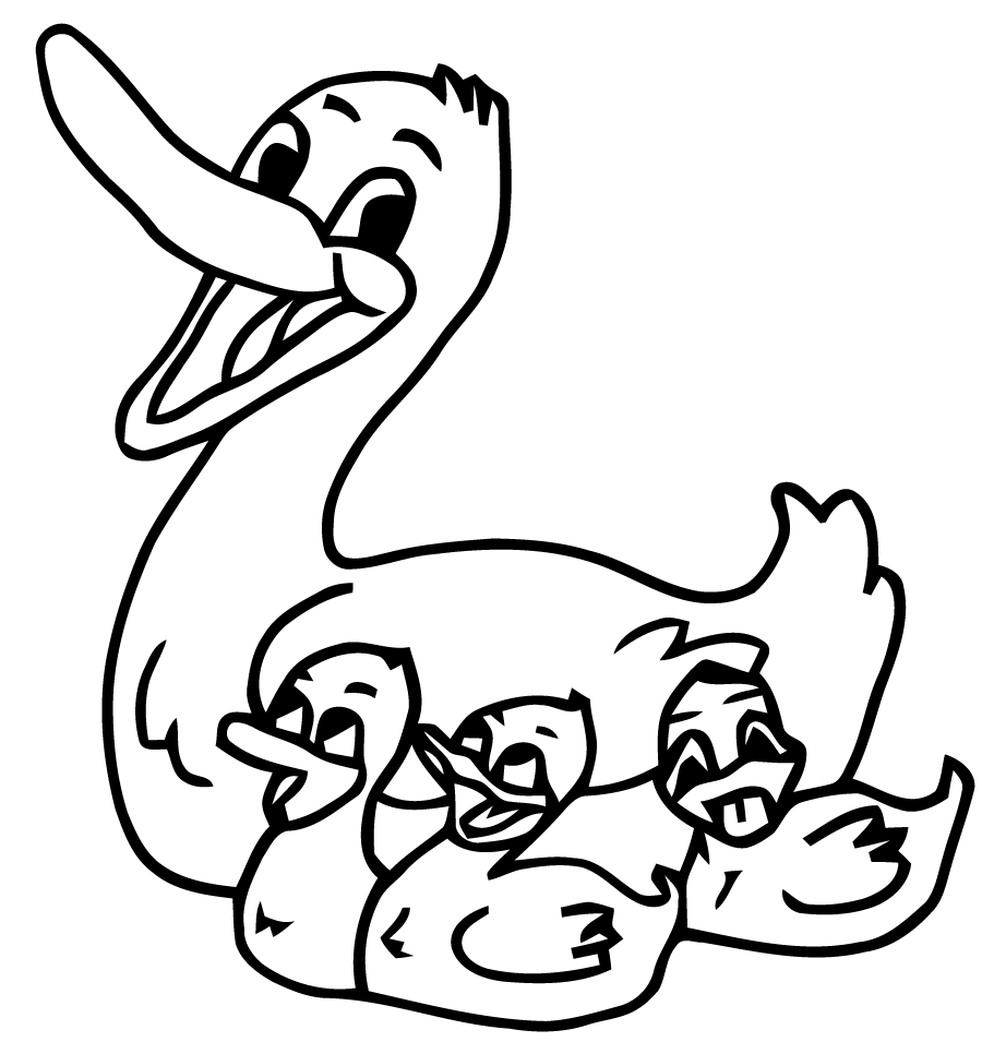 coloriage canard a imprimer gratuit