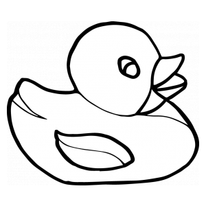 coloriage canard de bain