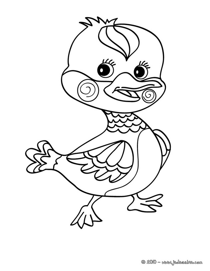 coloriage canard en ligne