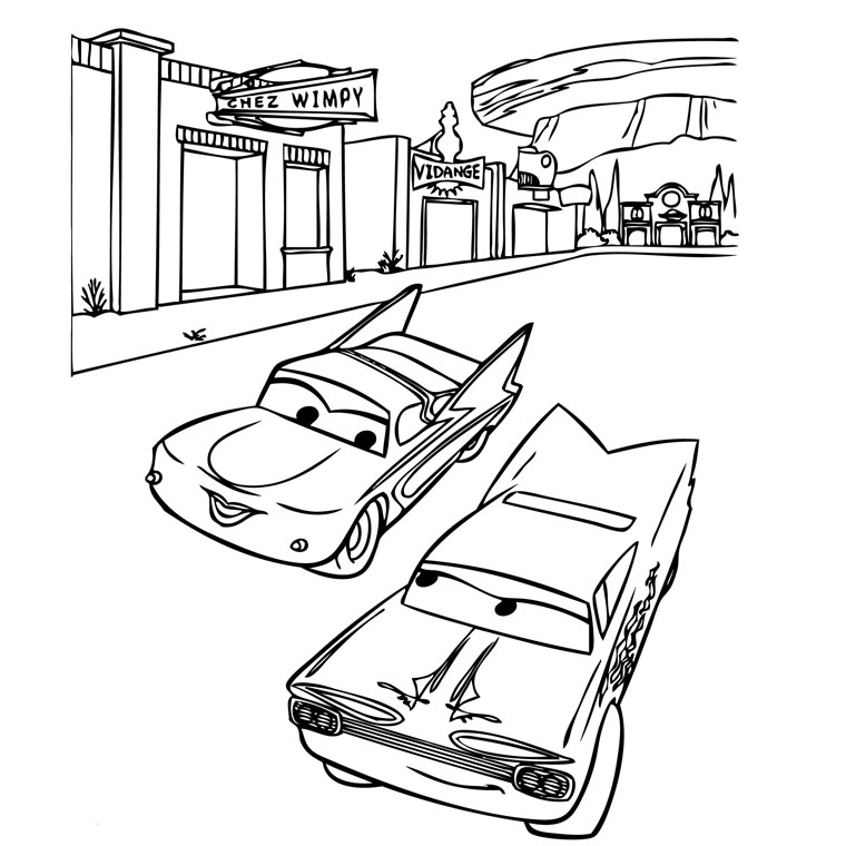 coloriage cars a imprimer gratuit