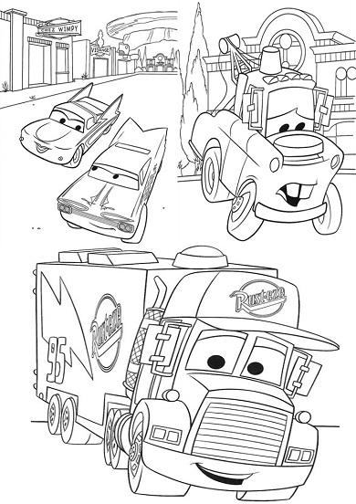 coloriage cars martin