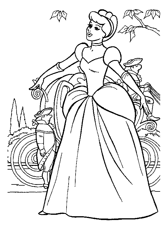 coloriage cendrillon carrosse