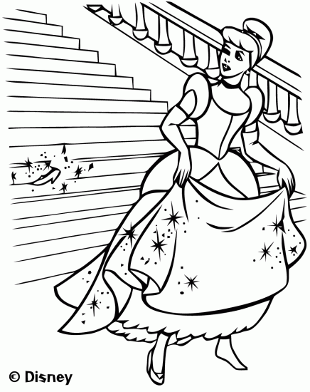 coloriage cendrillon en ligne gratuit