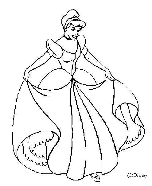 coloriage cendrillon gratuit