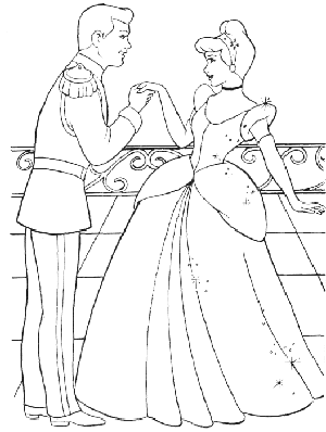 coloriage cendrillon princesse