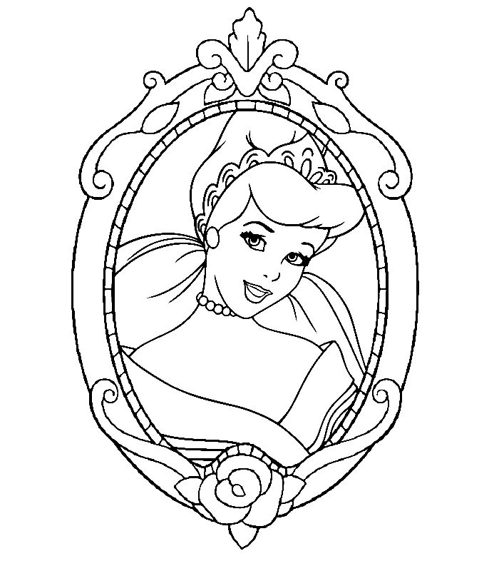 coloriage a dessiner cendrillon a colorier