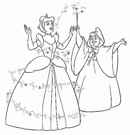  coloriage  fr Coloriage  De Cendrillon  Sur Hugo Lescargot