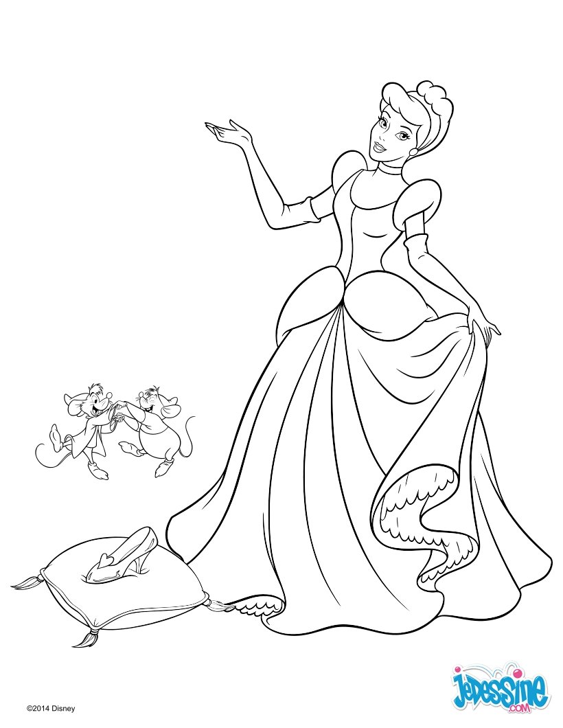 coloriage ƒ dessiner cendrillon blanche neige