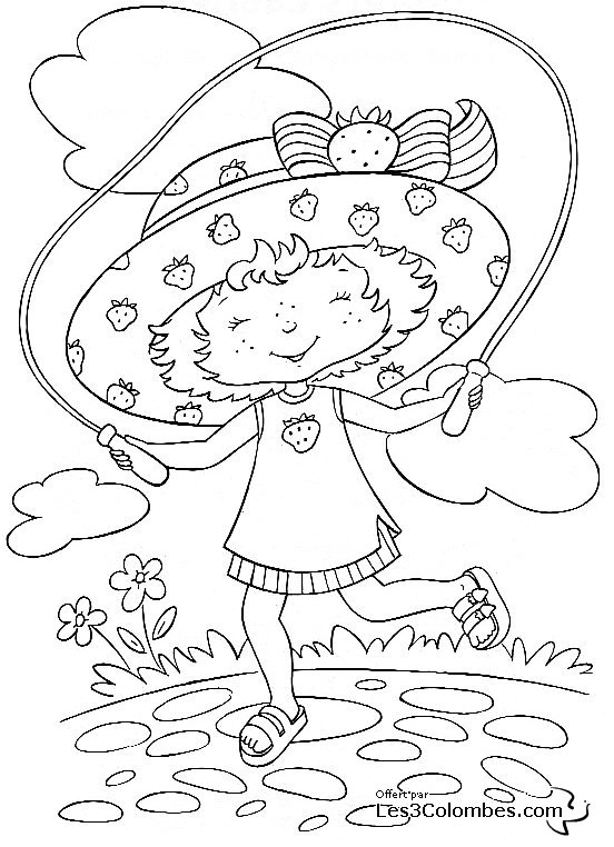 coloriage charlotte aux fraises a imprimer gratuit