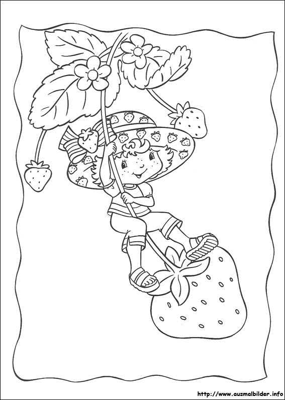 coloriage charlotte aux fraises et ses amies a imprimer