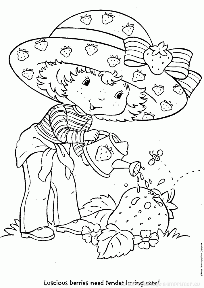 coloriage charlotte aux fraises princesse