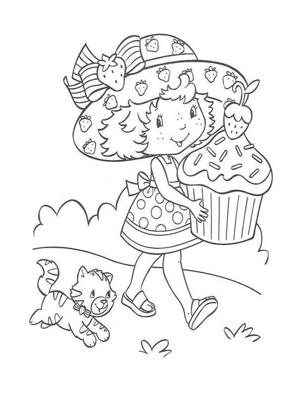 coloriage charlotte aux fraises princesse