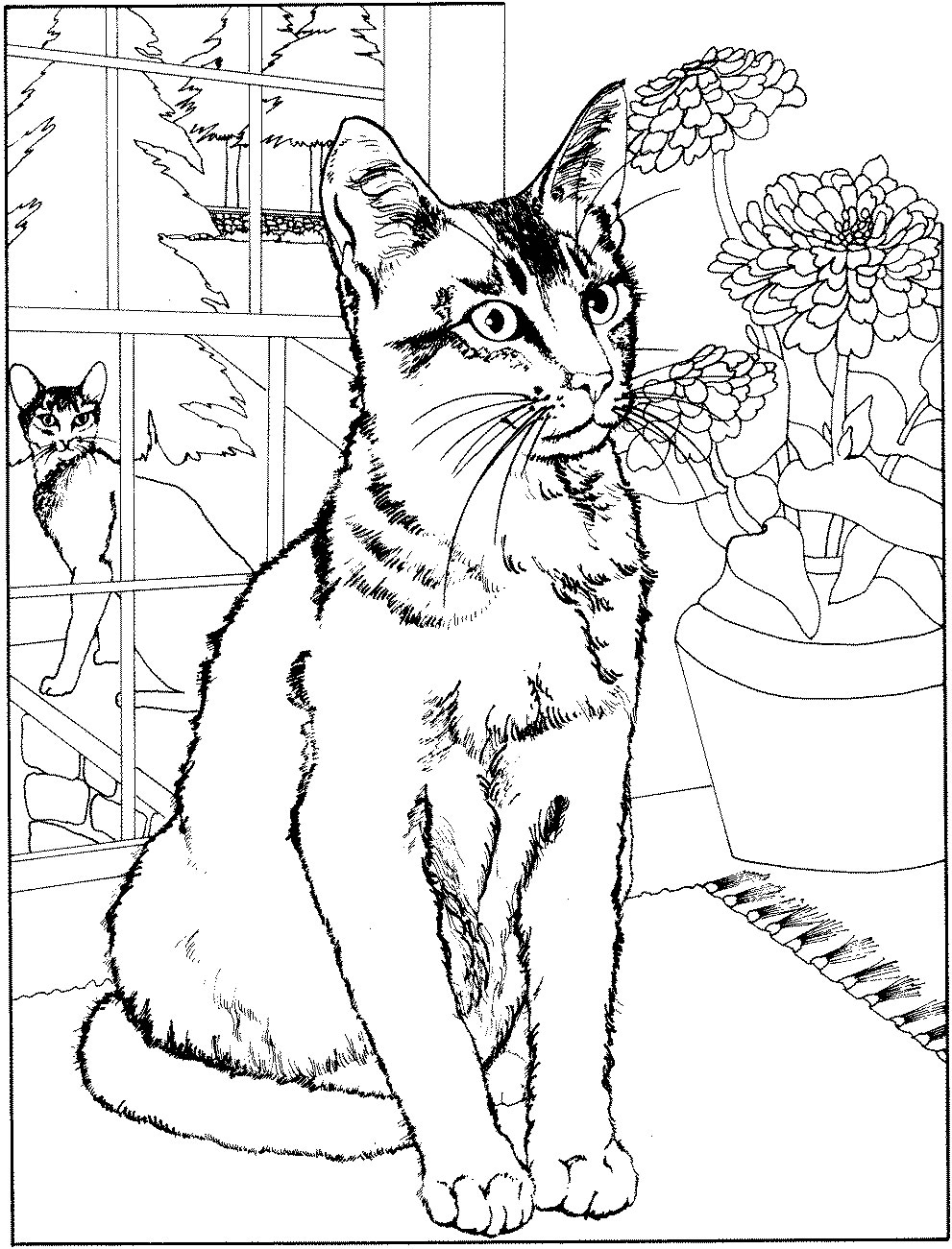 Coloriage Chat En Ligne