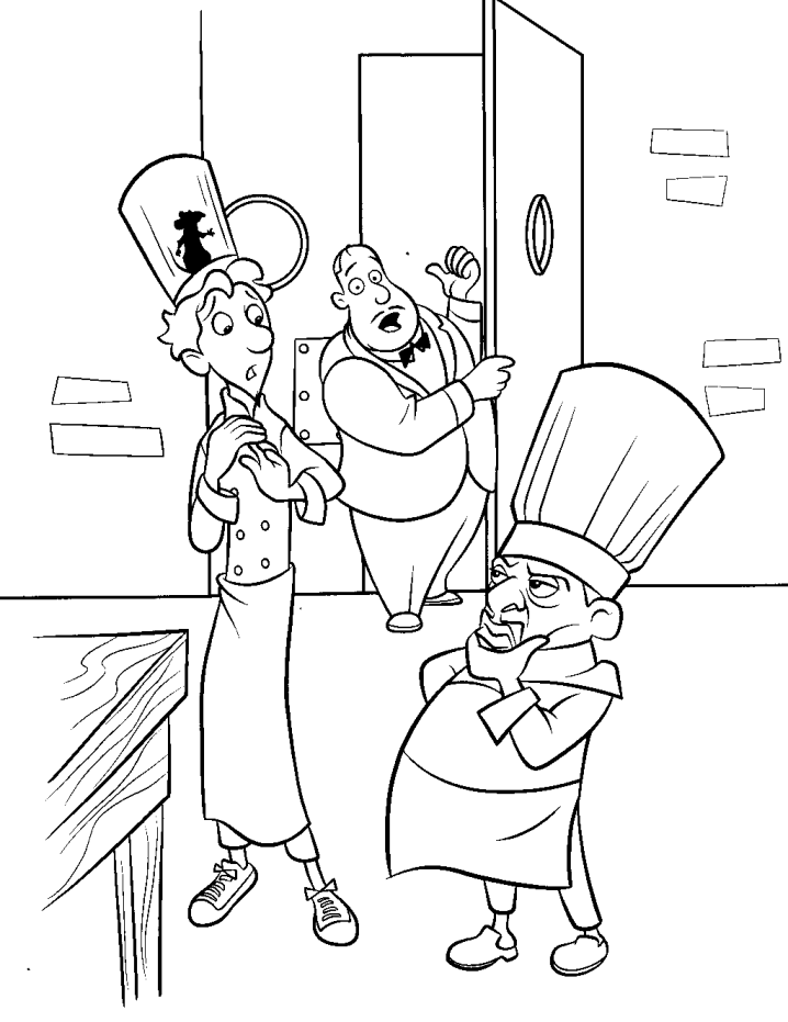 coloriage chef cuisinier