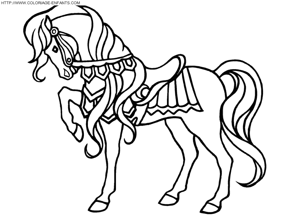 coloriage cheval a imprimer