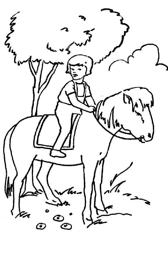 coloriage cheval en ligne