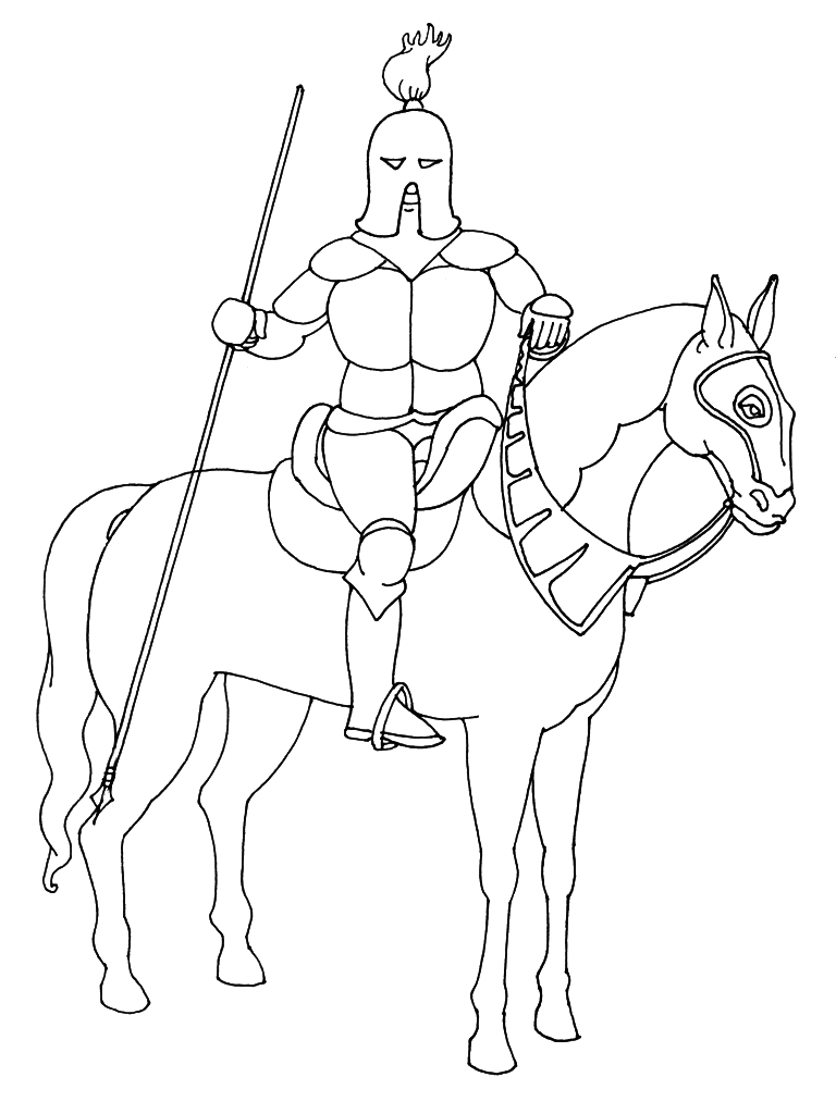 dessin le chevalier