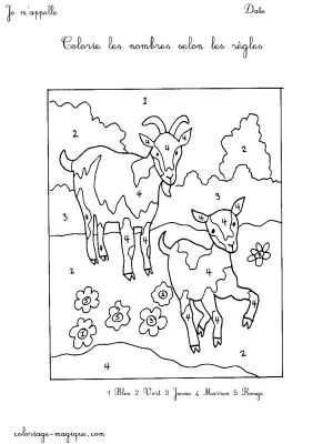 coloriage chevre en ligne