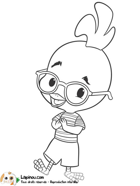 coloriage chicken little imprimer