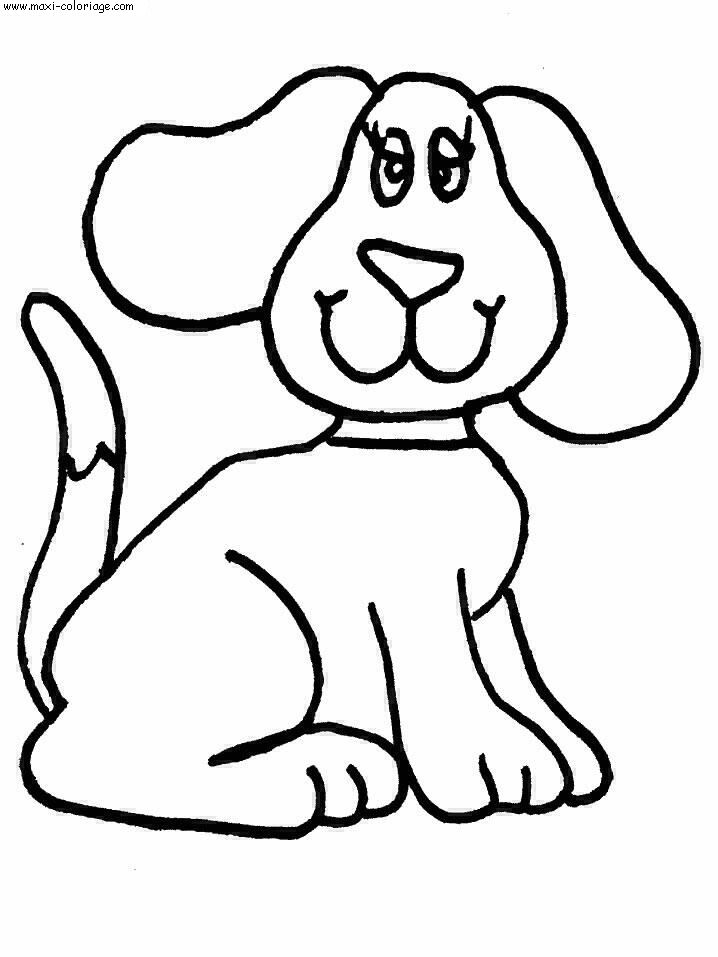 coloriage chien a imprimer gratuit