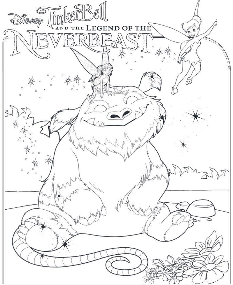 coloriage clochette et la creature legendaire