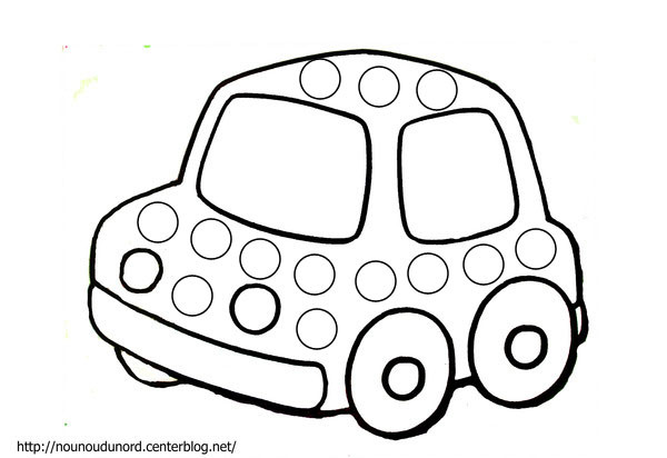 coloriage coccinelle voiture