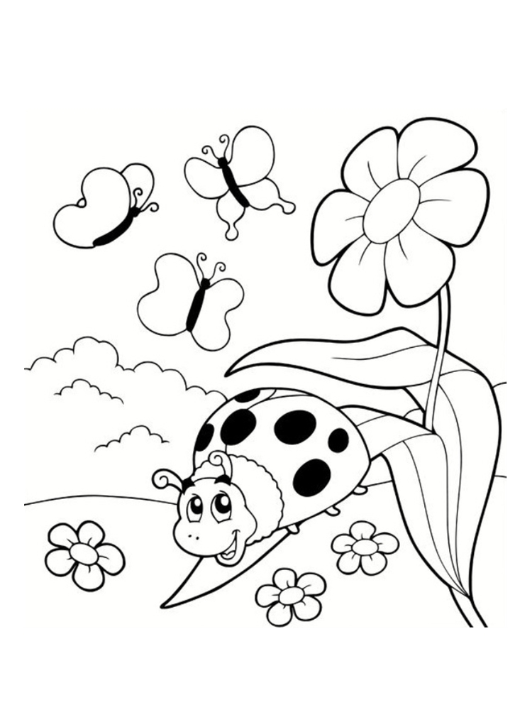 coloriage coccinelle vw