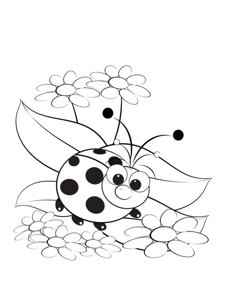 coloriage coccinelle vw