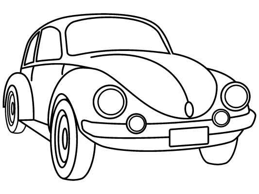 coloriage coccinelle vw