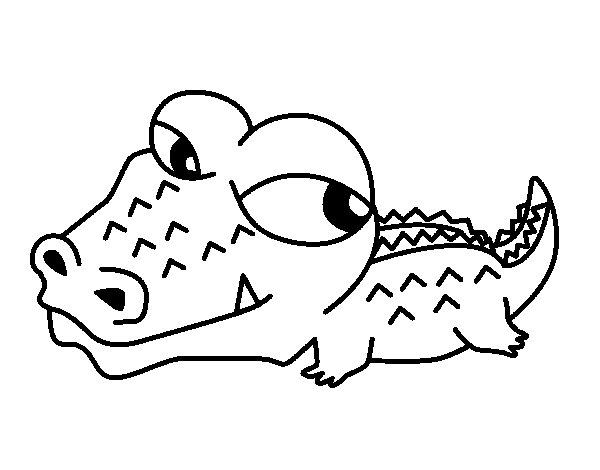 coloriage crocodile en ligne