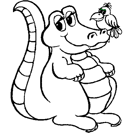 coloriage crocodile gratuit en ligne