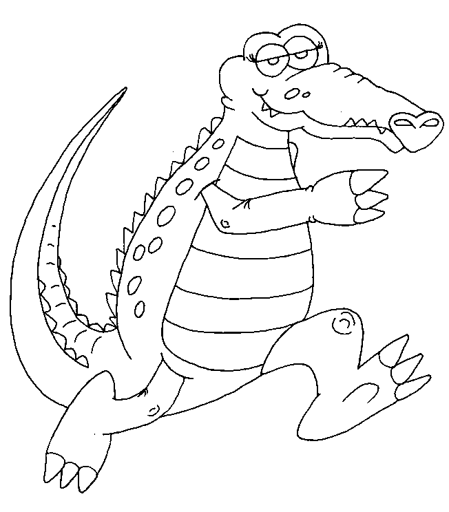 coloriage crocodile gratuit