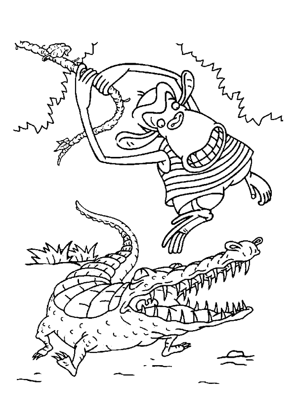 coloriage crocodile en ligne