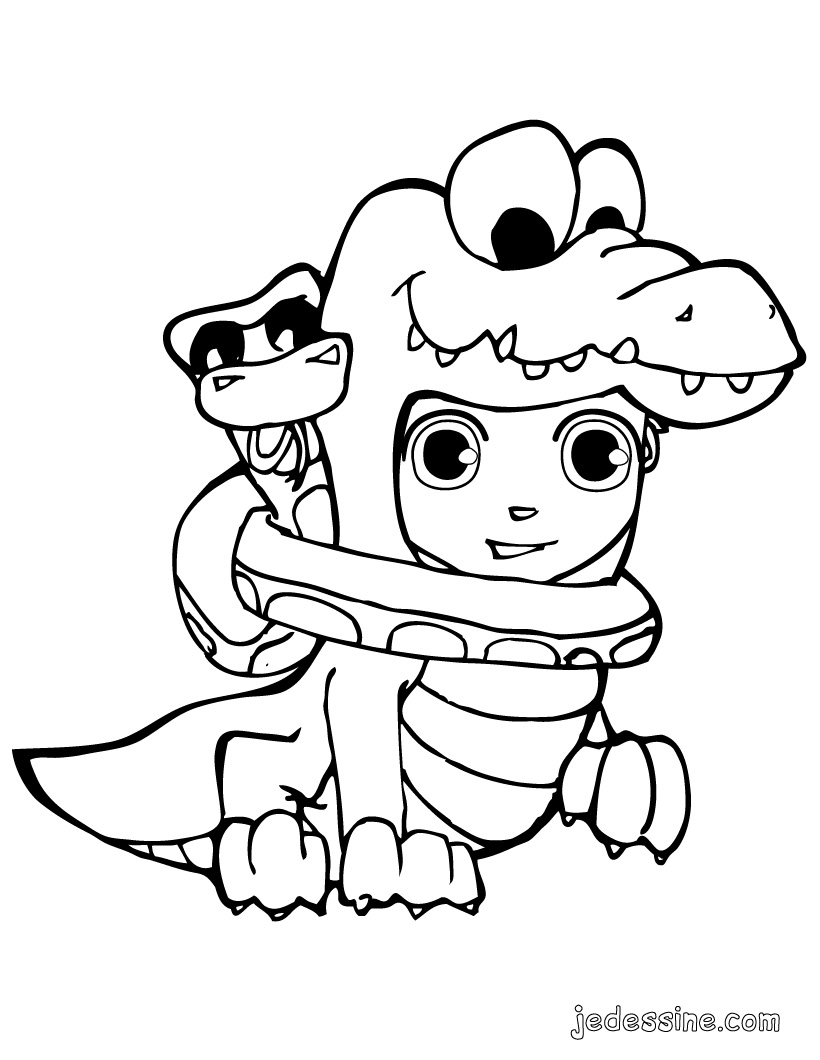 coloriage pokemon crocodile