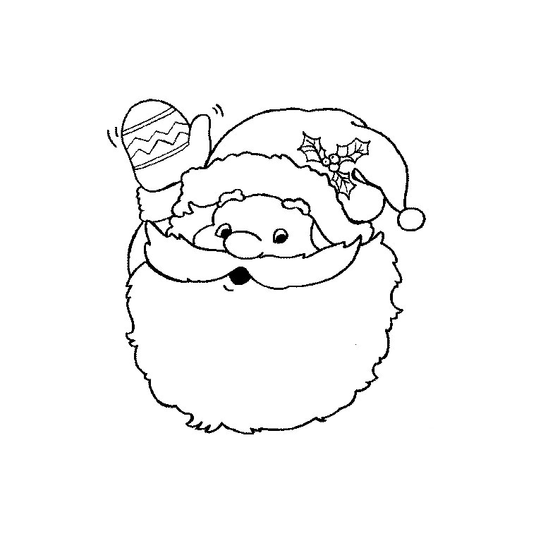 coloriage de pere noel gratuit