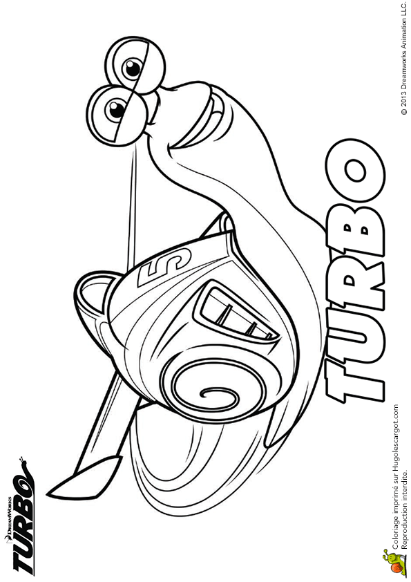 coloriage dessin anime turbo