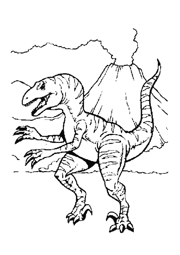 coloriage dinosaure tyrex