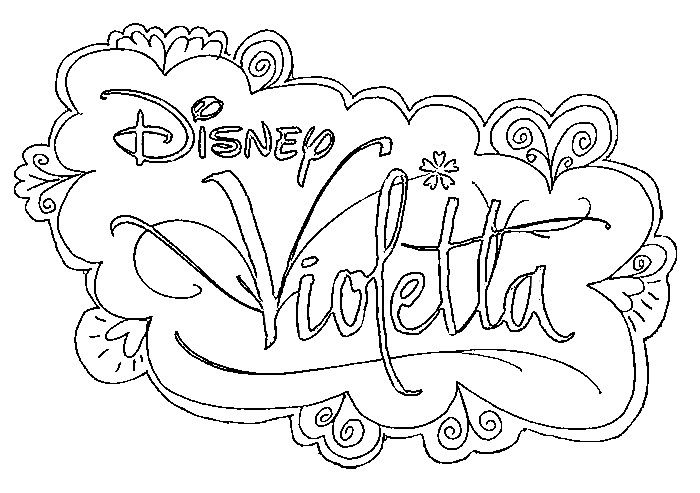 coloriage disney channel violetta