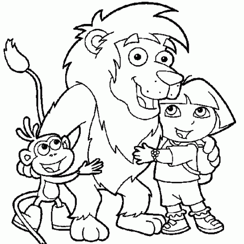 coloriage dora a imprimer gratuit