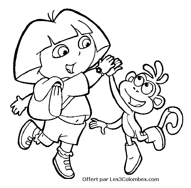 coloriage dora en ligne