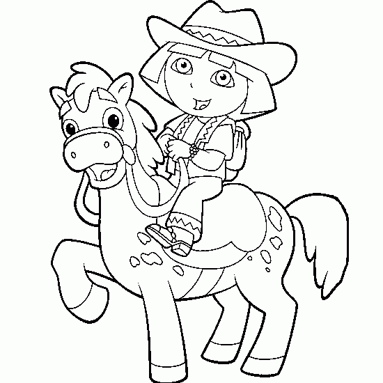 coloriage dora princesse