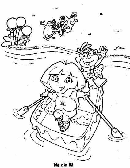 coloriage dora sur ordinateur