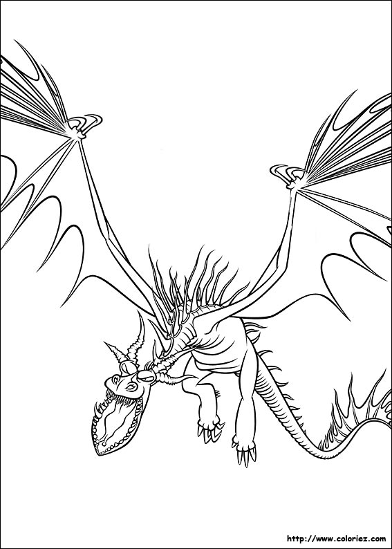 coloriage dragon 2