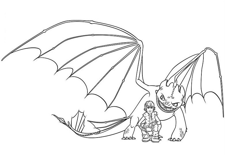 coloriage dragon 2