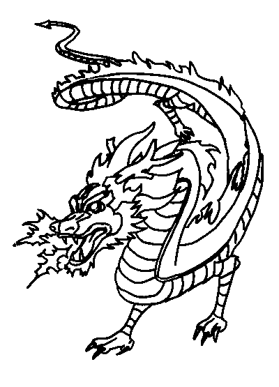 coloriage dragon a imprimer