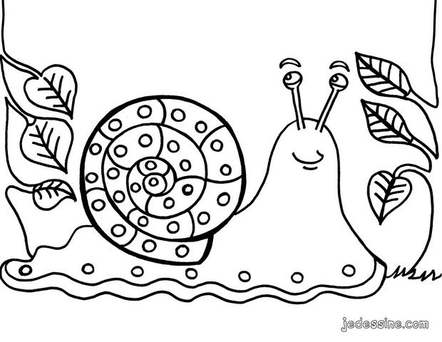 coloriage escargot en ligne