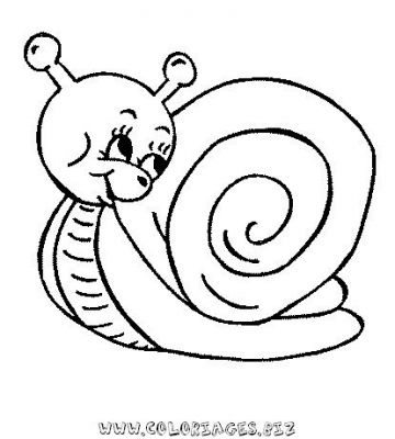 coloriage escargot en ligne