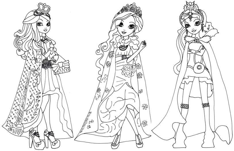 8 dessins de coloriage Ever After High A Imprimer \u00e0 imprimer