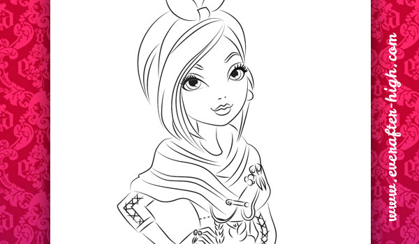 coloriage ever after high holly ohair