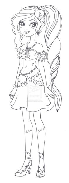 coloriage ever after high holly ohair